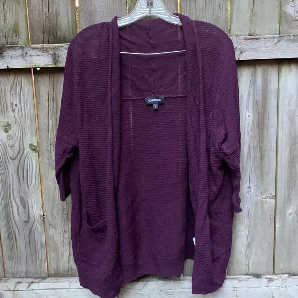 Express Purple open cardigan sz. S